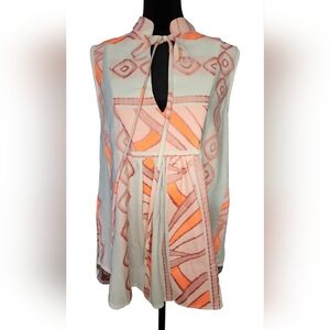NWT Kasia Embroidered Sleeveless Tunic, Womens Small